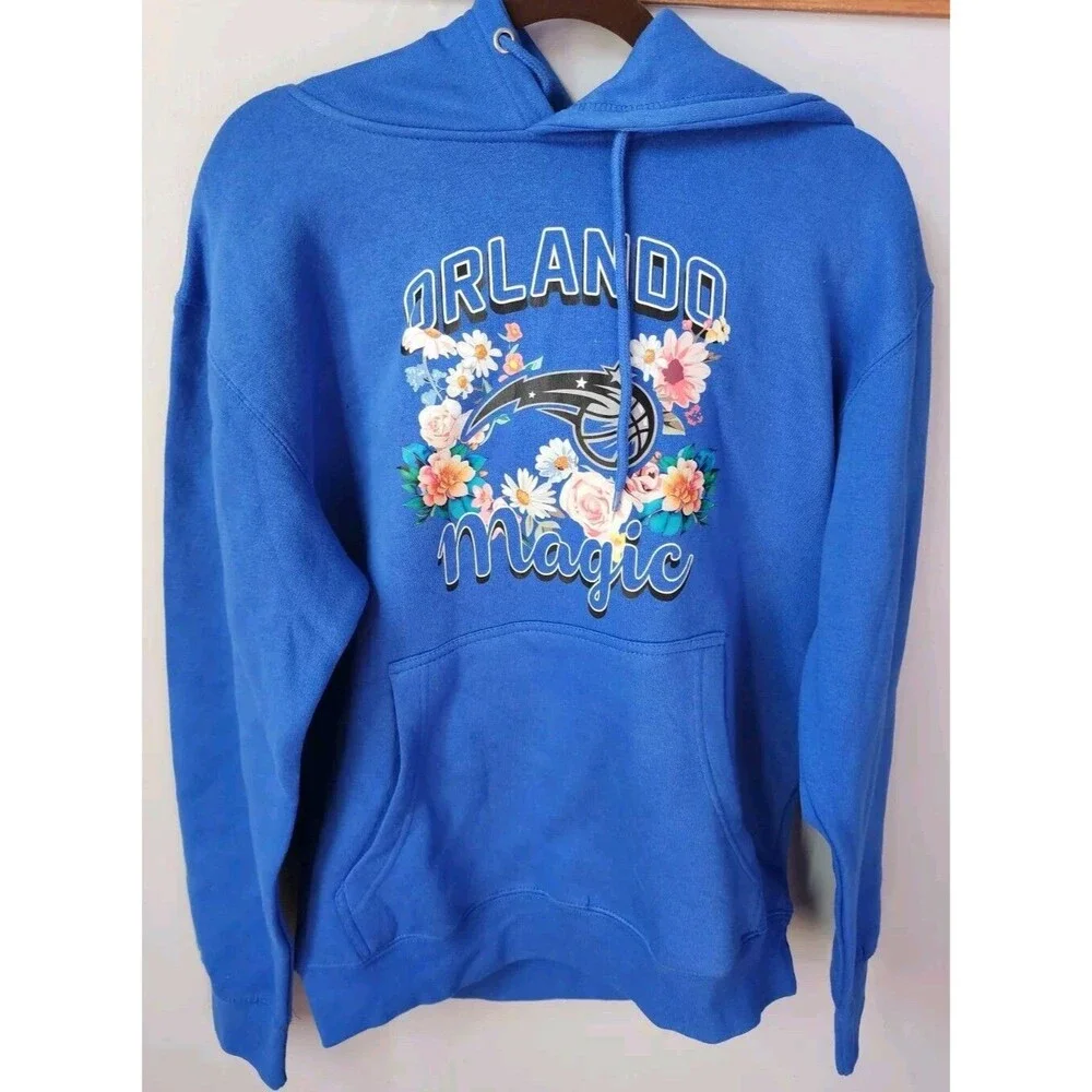 Nwt Orlando Magic Pullover Hoodie G-III Sports by Carl Banks Blue Floral Size M